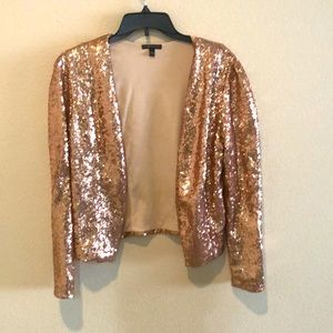 Rose gold sequins jacket